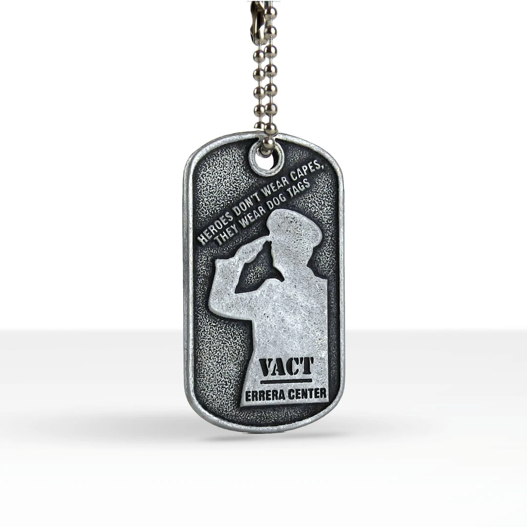 Econo Antique Silver Dog Tag 1
