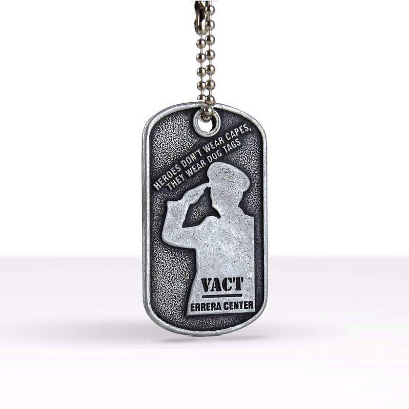 Econo Antique Silver Dog Tag