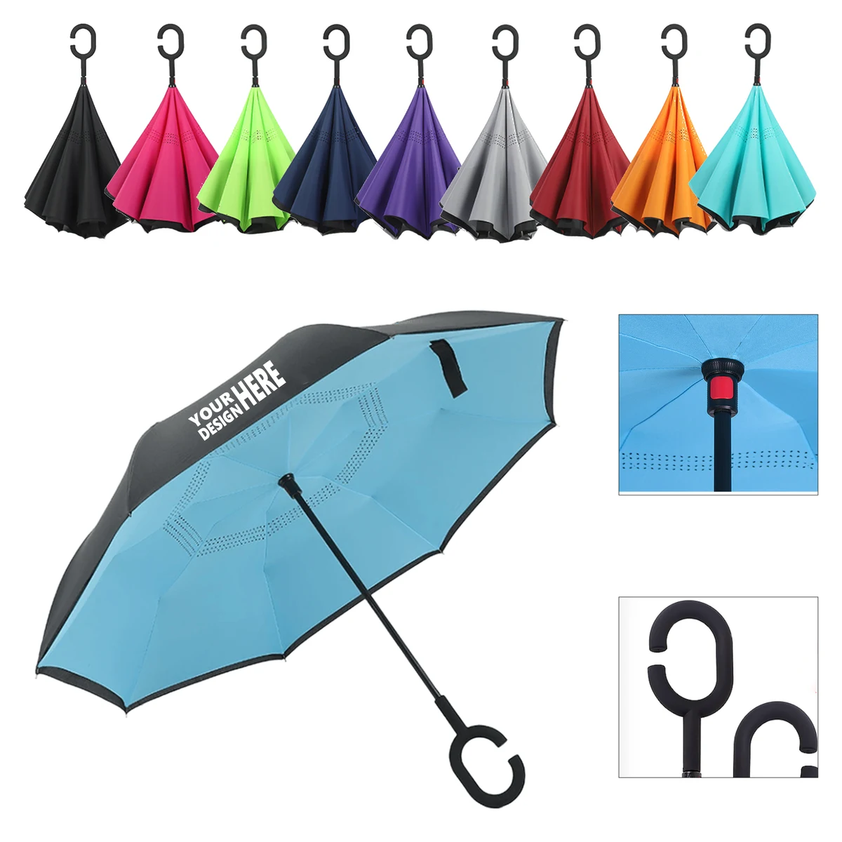 Dual-Tone Reverse Umbrella 1