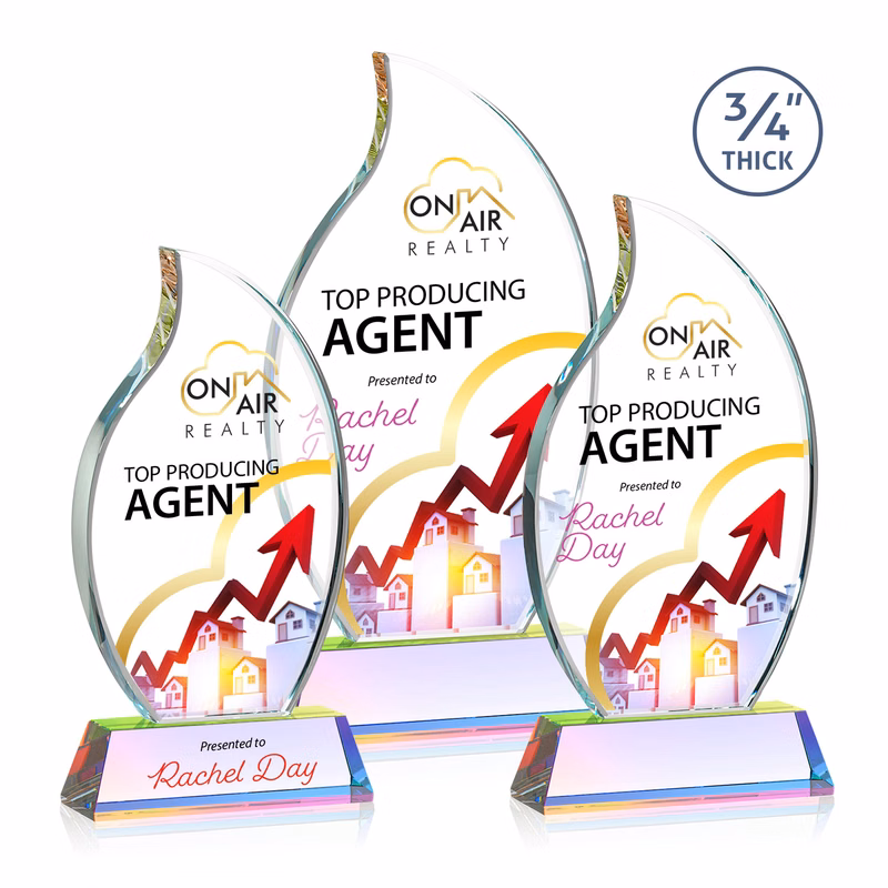 Croydon VividPrint™ Award on Newhaven Base - Prismatic