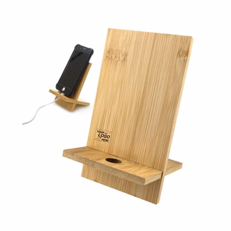 Adjustable Bamboo Phone Stand