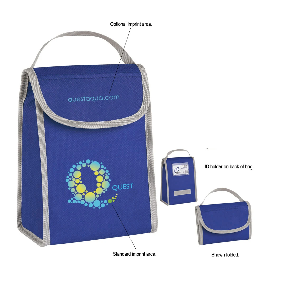 Non-Woven Folding Identification Lunch Bag 1