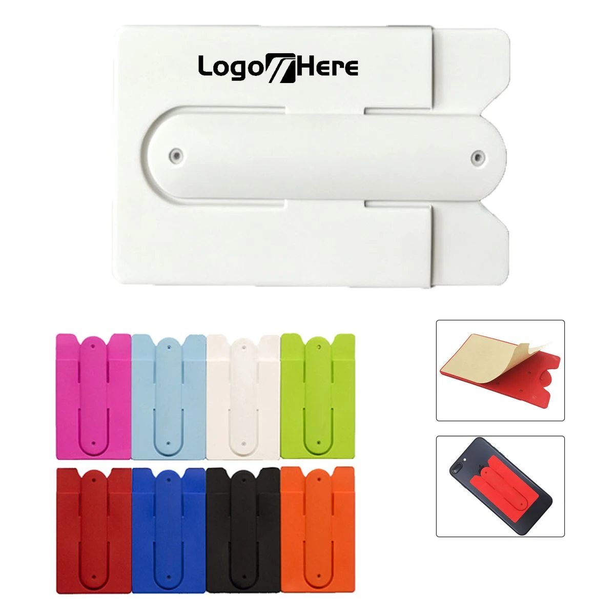 Durable Silicone Phone Card Holder Stand 1