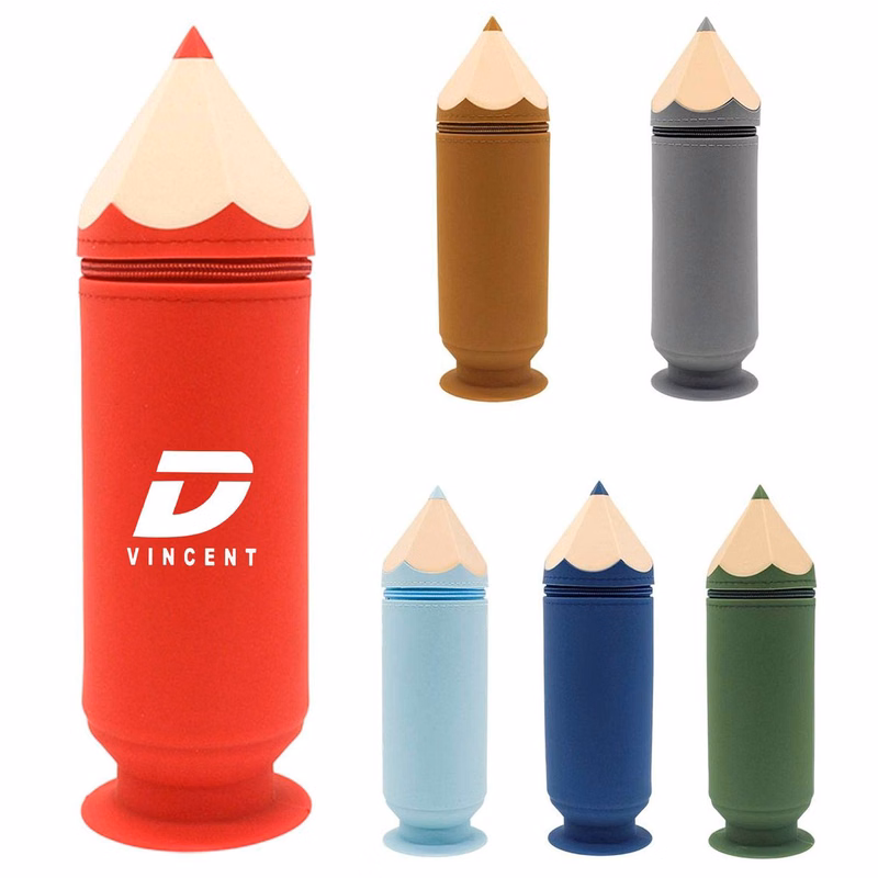 Silicone Pen Shaped Pencil Case