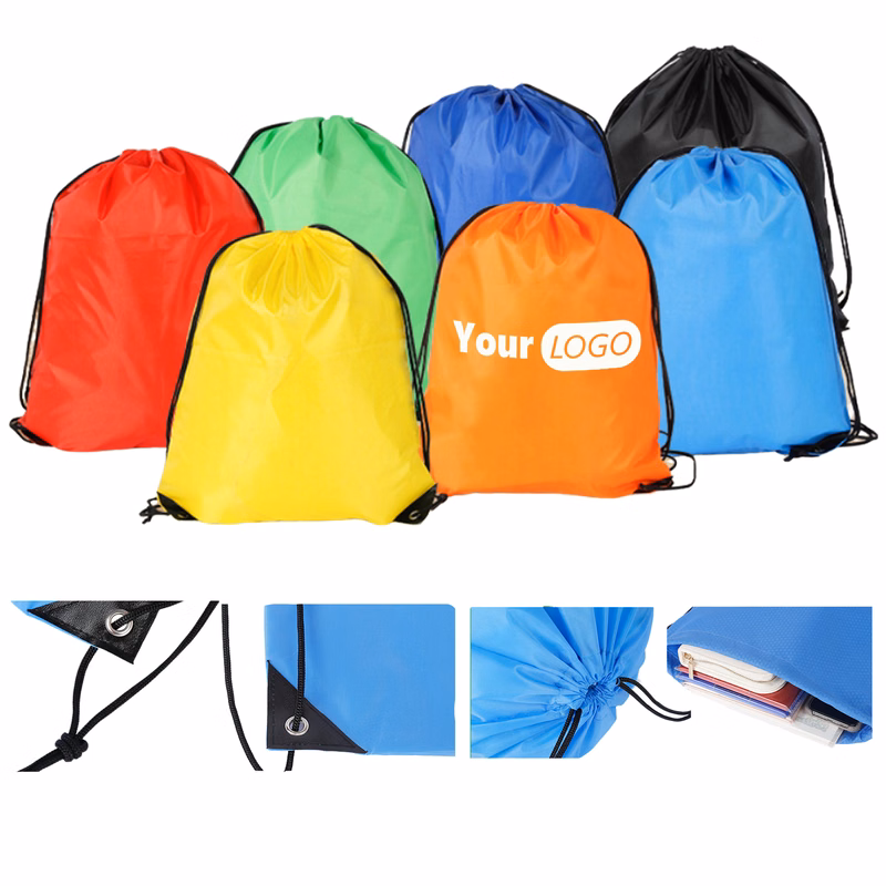 210D Polyester Drawstring Bag 16" x 13"