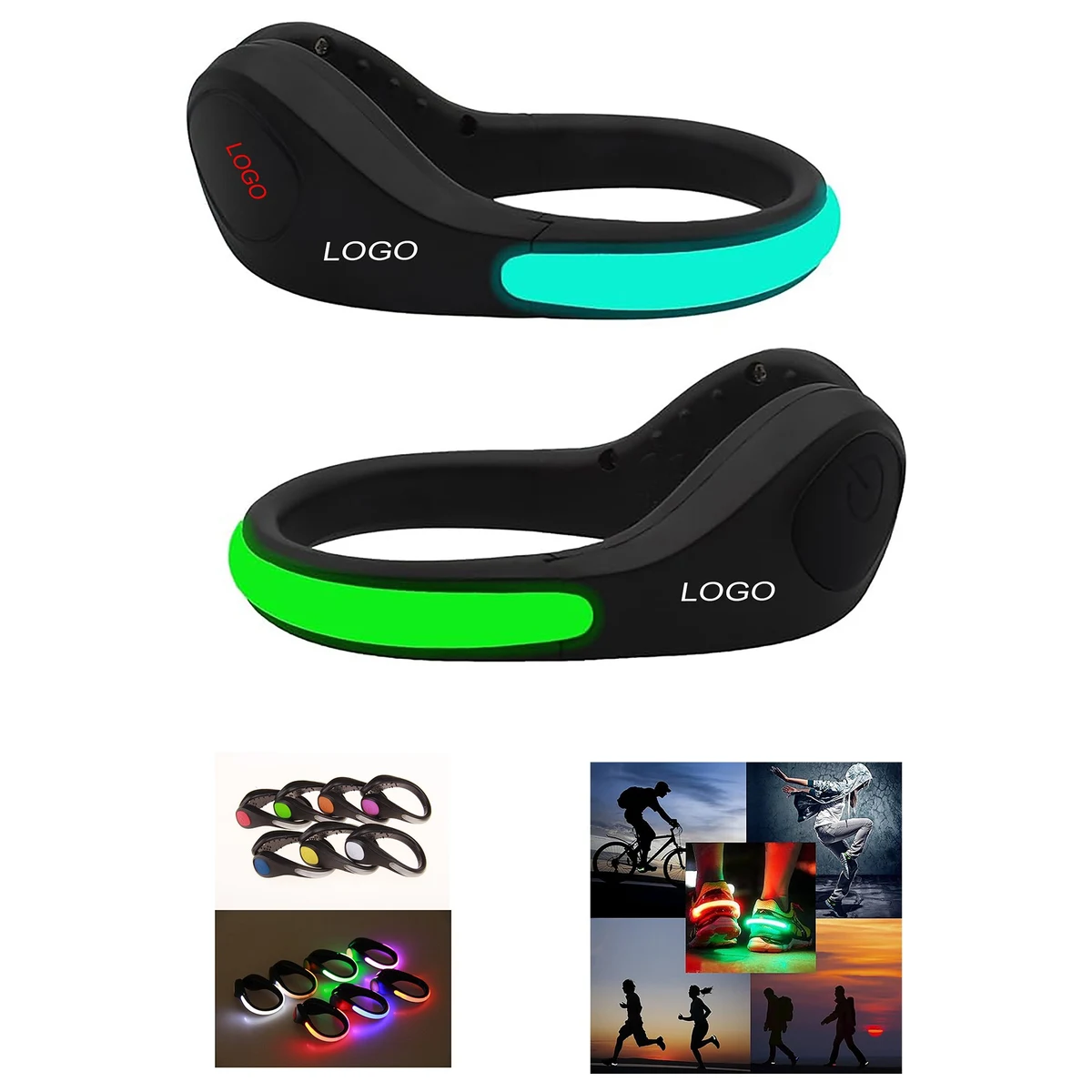 Flashing Light Up Led Shoes Clip 1