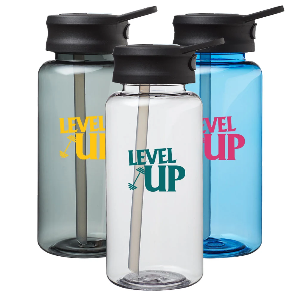 34 oz. Plastic Sports Water Bottle with Spout Lid 1