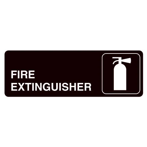 Fire Extinguisher Acrylic Facility Sign- 9w x 3h 1