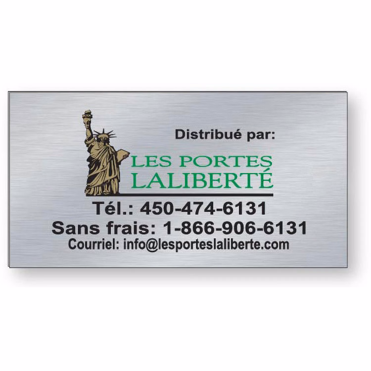 .020 Satin Aluminum Metal Plate, Spot Colour, 1 to 3 Sq/In