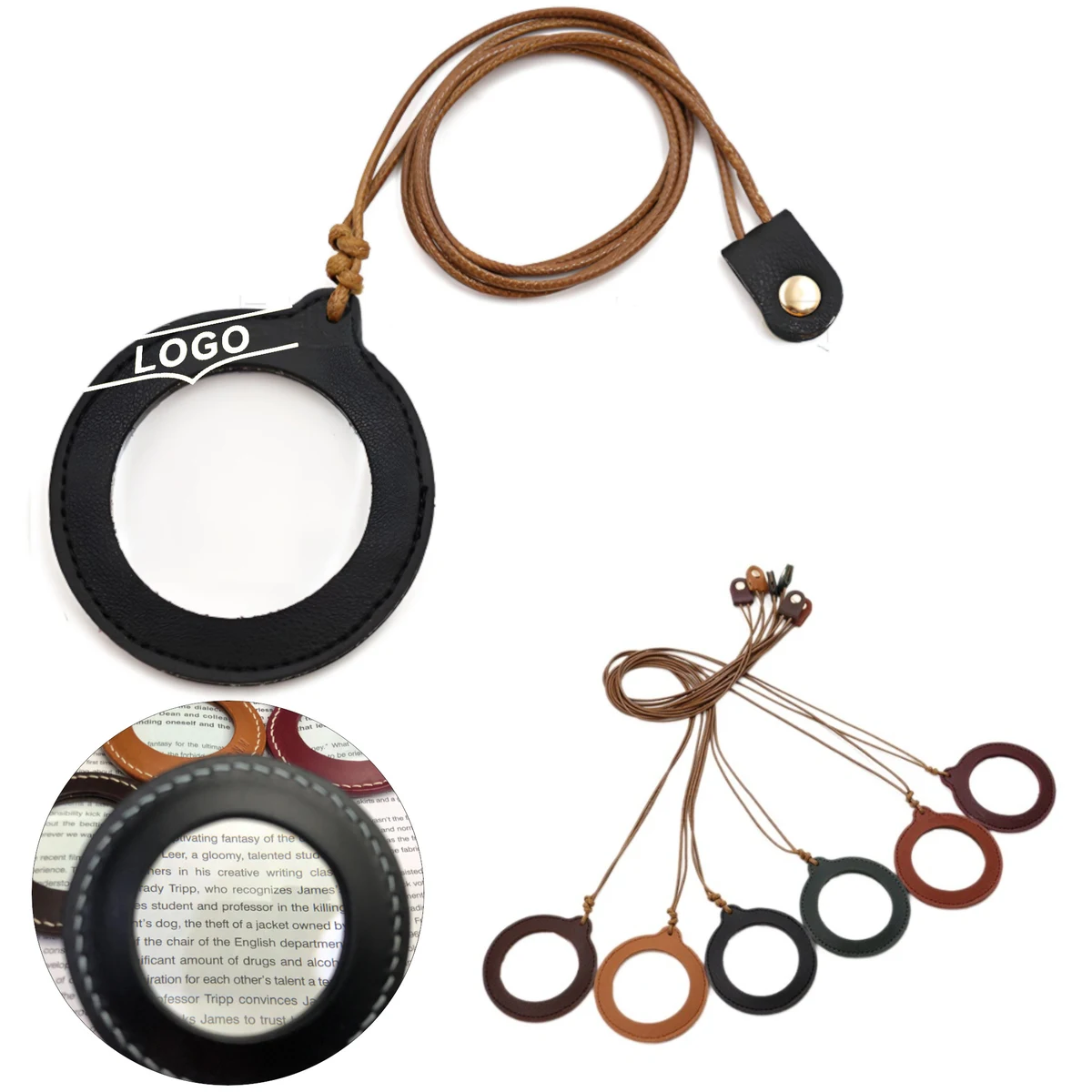 ?3X Neckband Reading Magnifier With PU Case 1