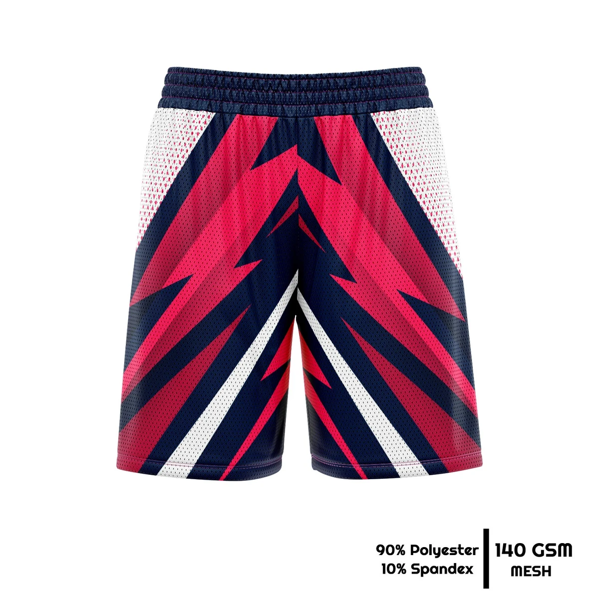 Unisex and Kids' Full Sublimation 140G Mesh Shorts 1