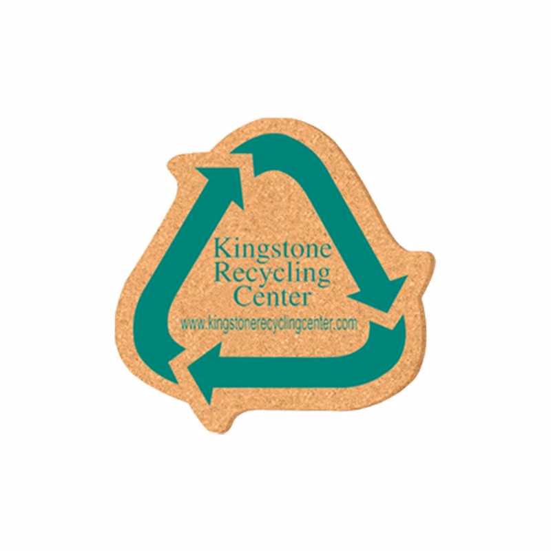 Coaster - 5"X5" Recycle Shape Sign Cork Coasters