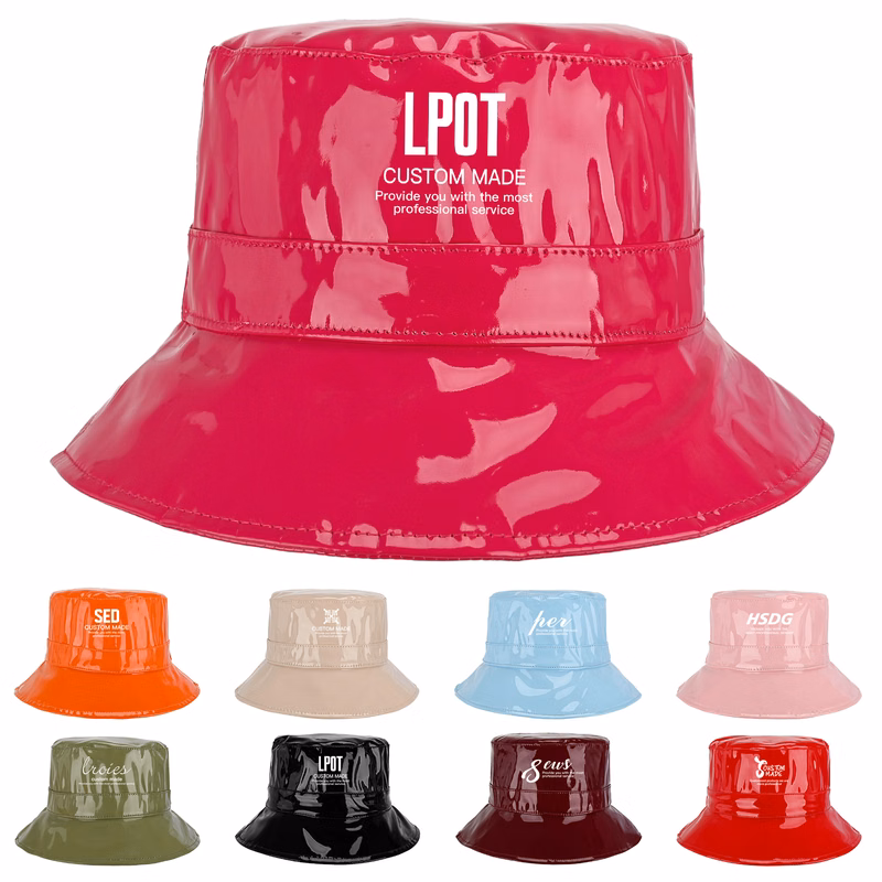 Custom Waterproof PU Bucket Hat