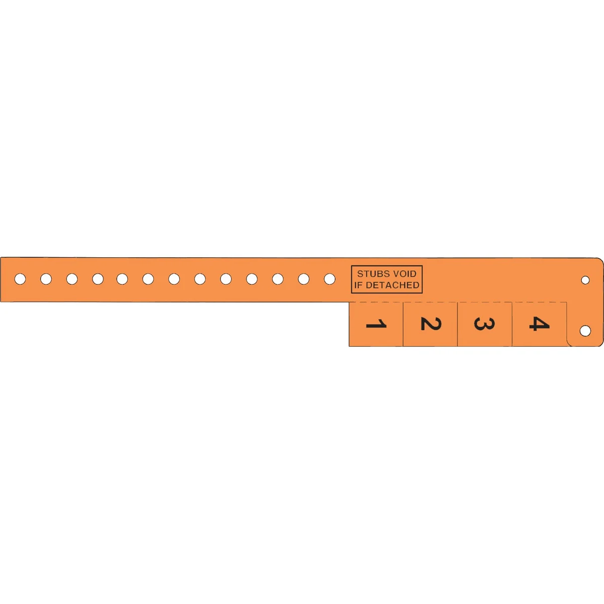 Multi-Tab Vinyl Wristband with 4 Tabs 1