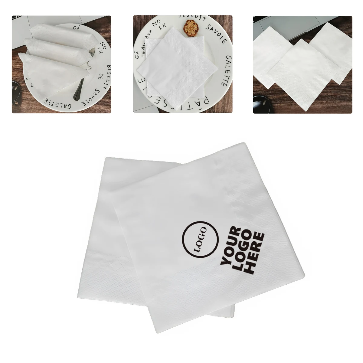 MOQ50 Custom Logo Printed Napkins For Events 1