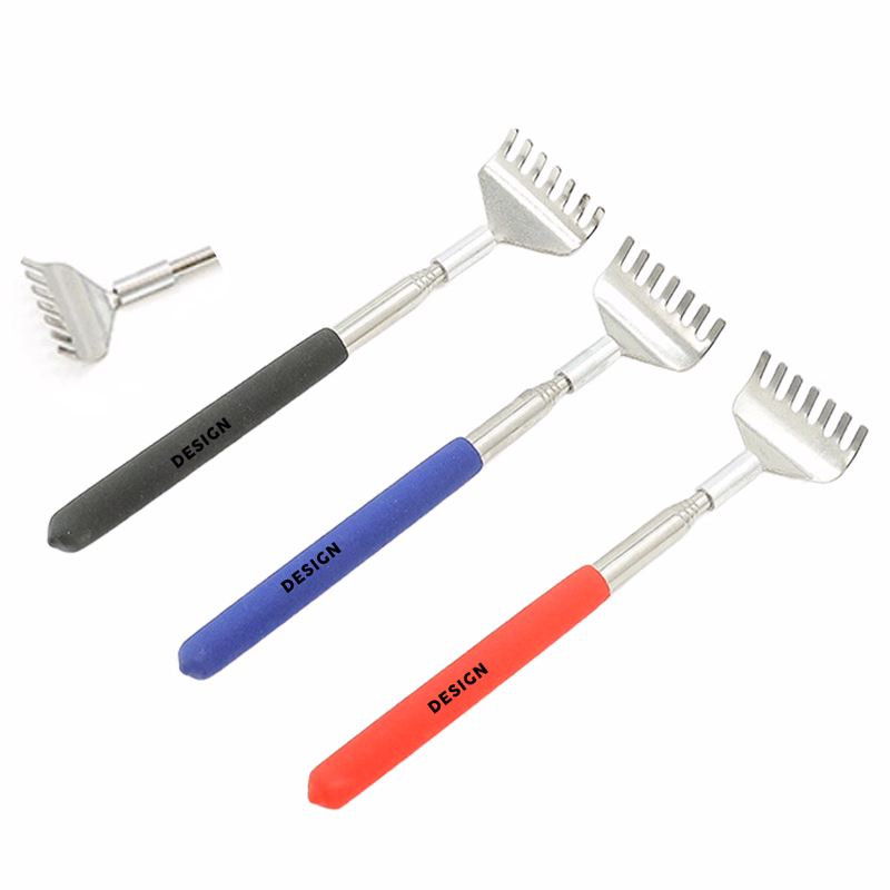 MOQ 50 Portable Retractable Stainless Steel Back Scratcher