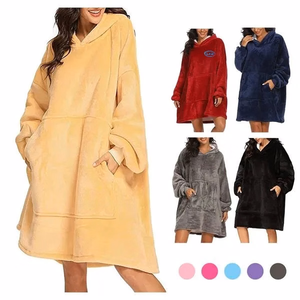 Oversized Unisex Sherpa Blanket Hoodie
