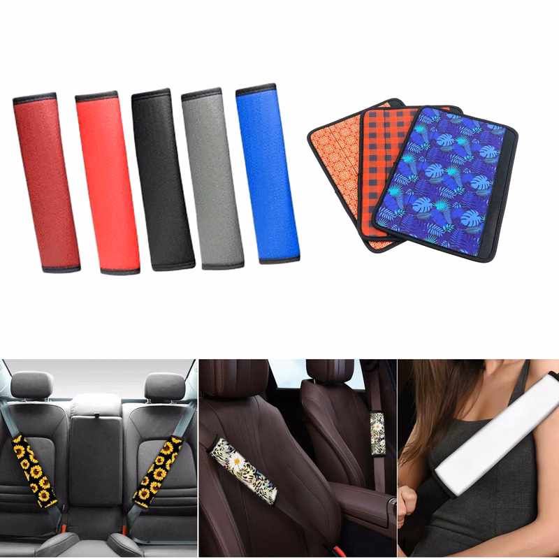 Custom Full Color Car Seat Belt Cover Automotive Interior