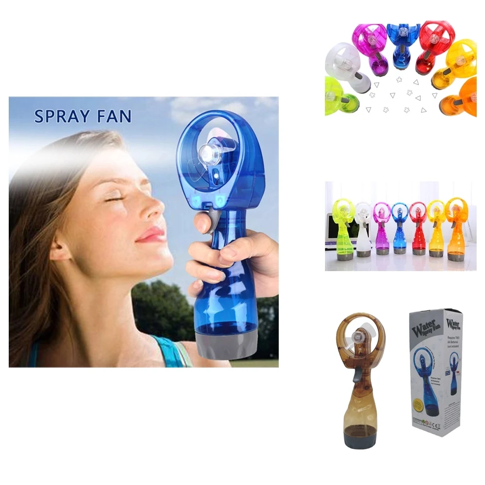 Portable Handheld Humidifier Powered Fans with Mist 1
