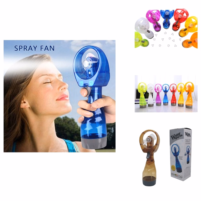 Portable Handheld Humidifier Powered Fans with Mist