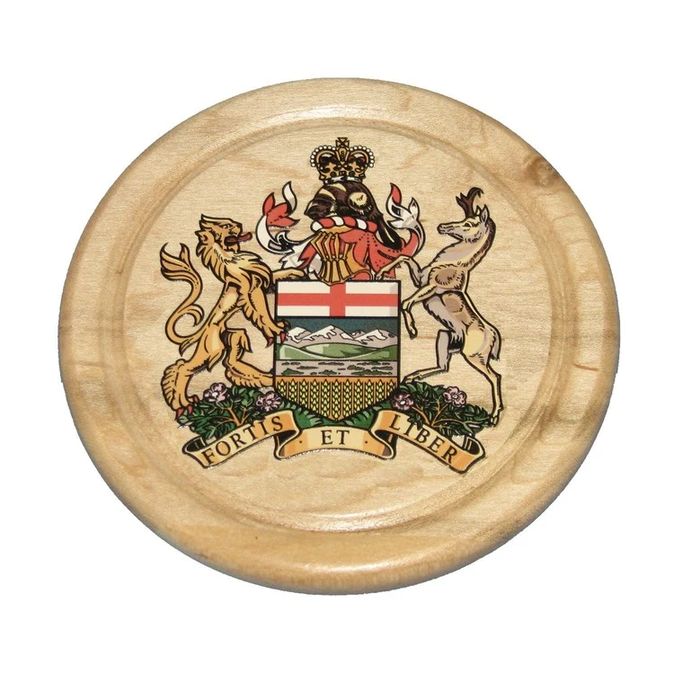 Round Wood Coaster 1