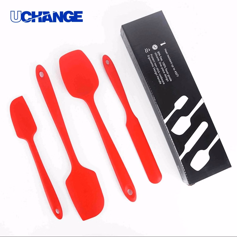 Silicone Rubber Spatula Set for Baking Use