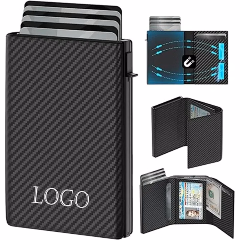 RFID Blocking Wallet Pop up Card Holder