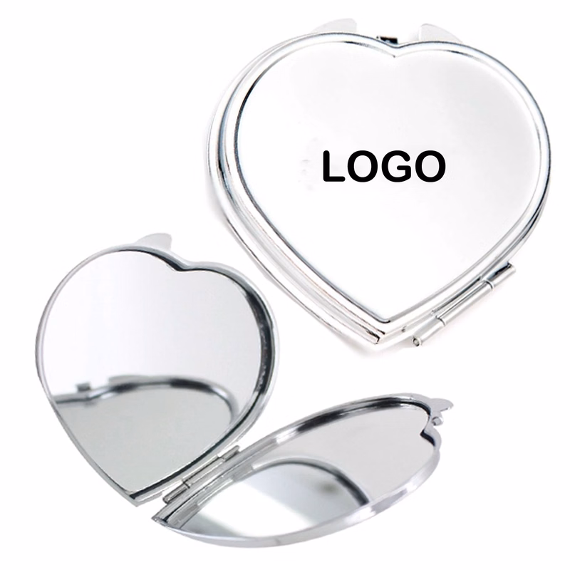 Heart Shaped Cosmetic Pocket Mirror