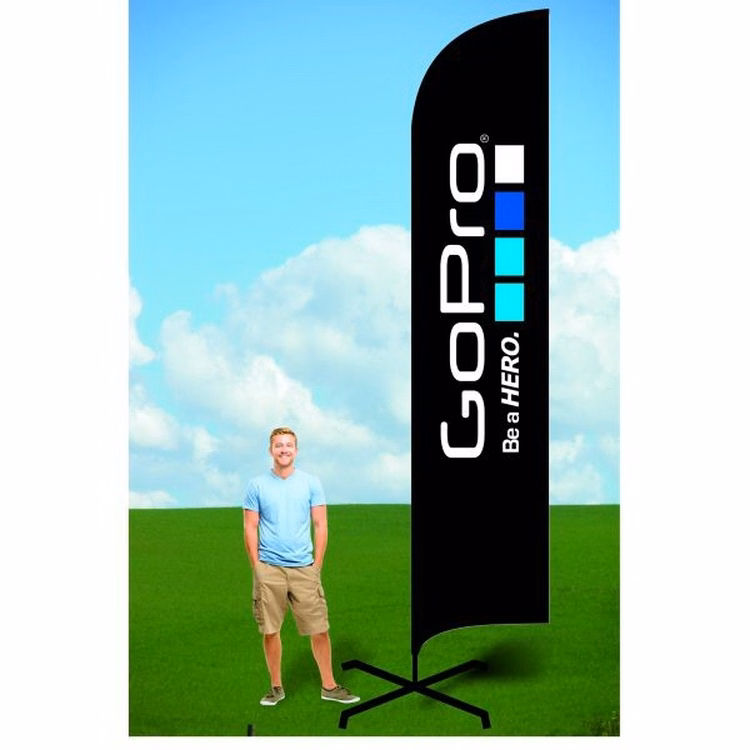 15ft Custom Flag with X Stand-Double
