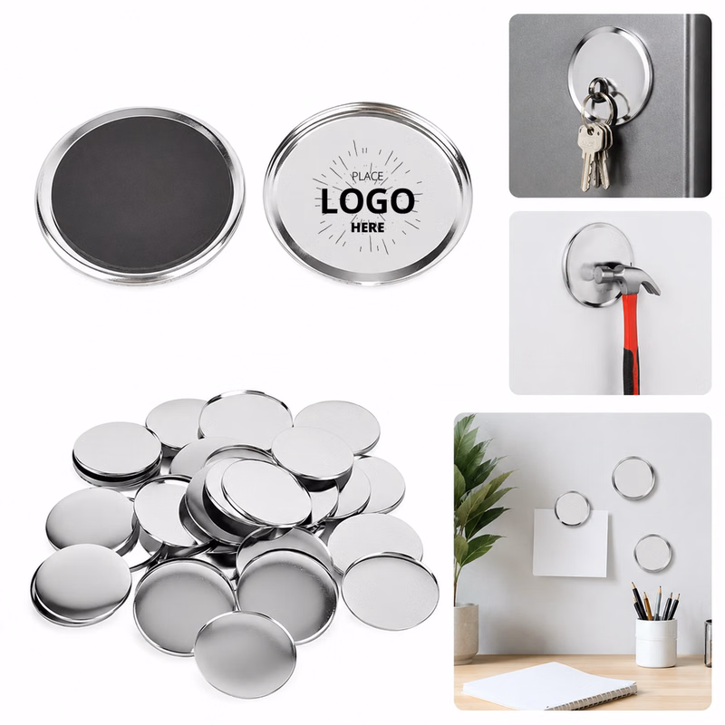 Customizable Metal Round Refrigerator Magnets