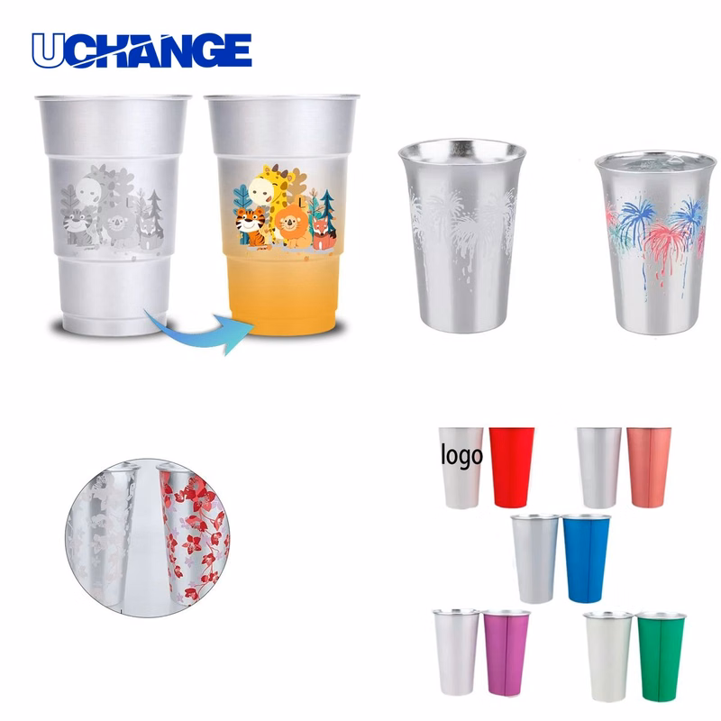 Color-Changing Aluminum Cup Container (15oz)