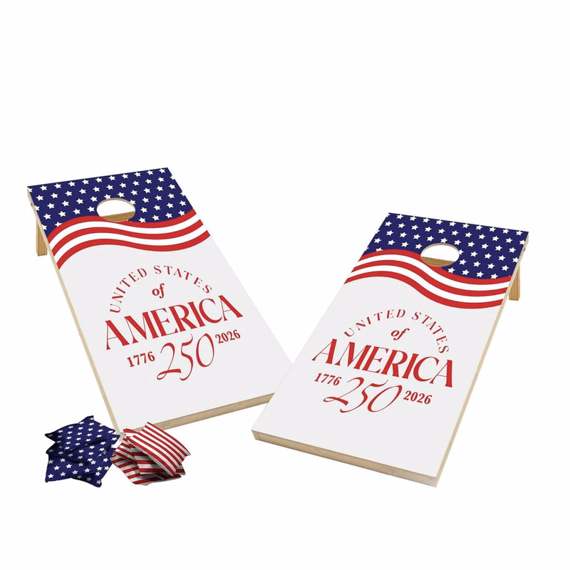 Wood Cornhole, Dye Sublimated Bean Bags