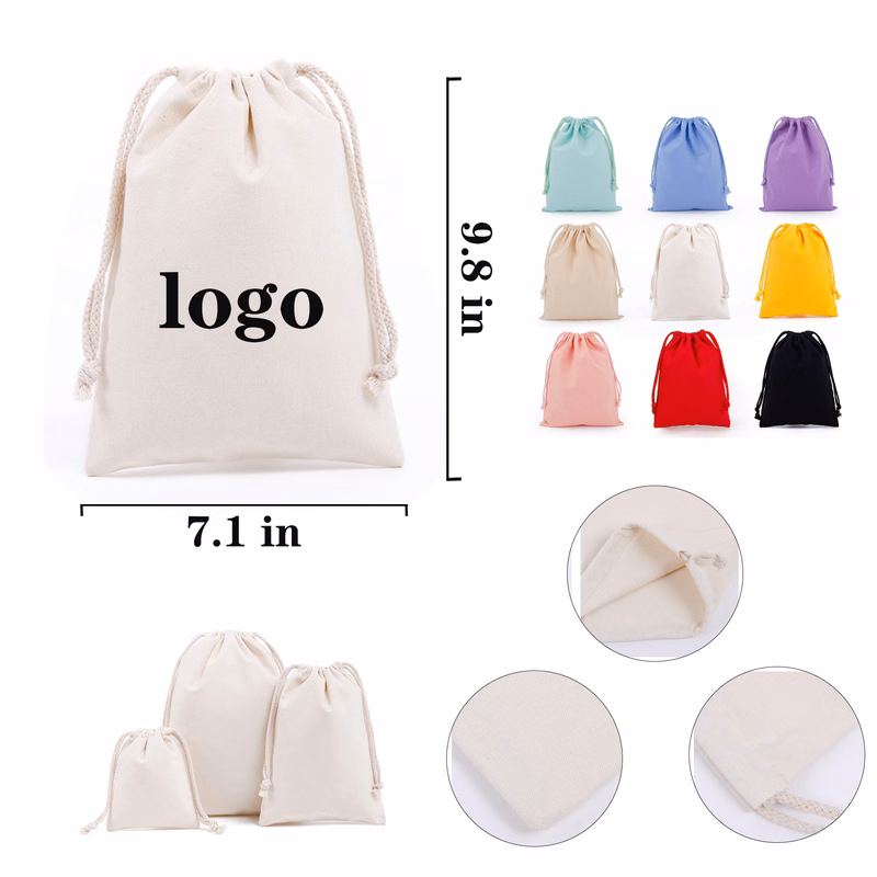 Customizable Business Cotton Drawstring Pocket