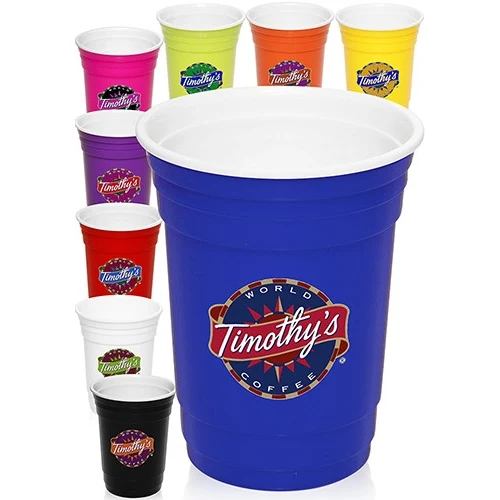 16 oz Double Wall Plastic Party Cup 1
