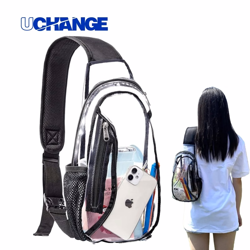 Stadium Approved Transparent Clear Sling Crossbody Bag