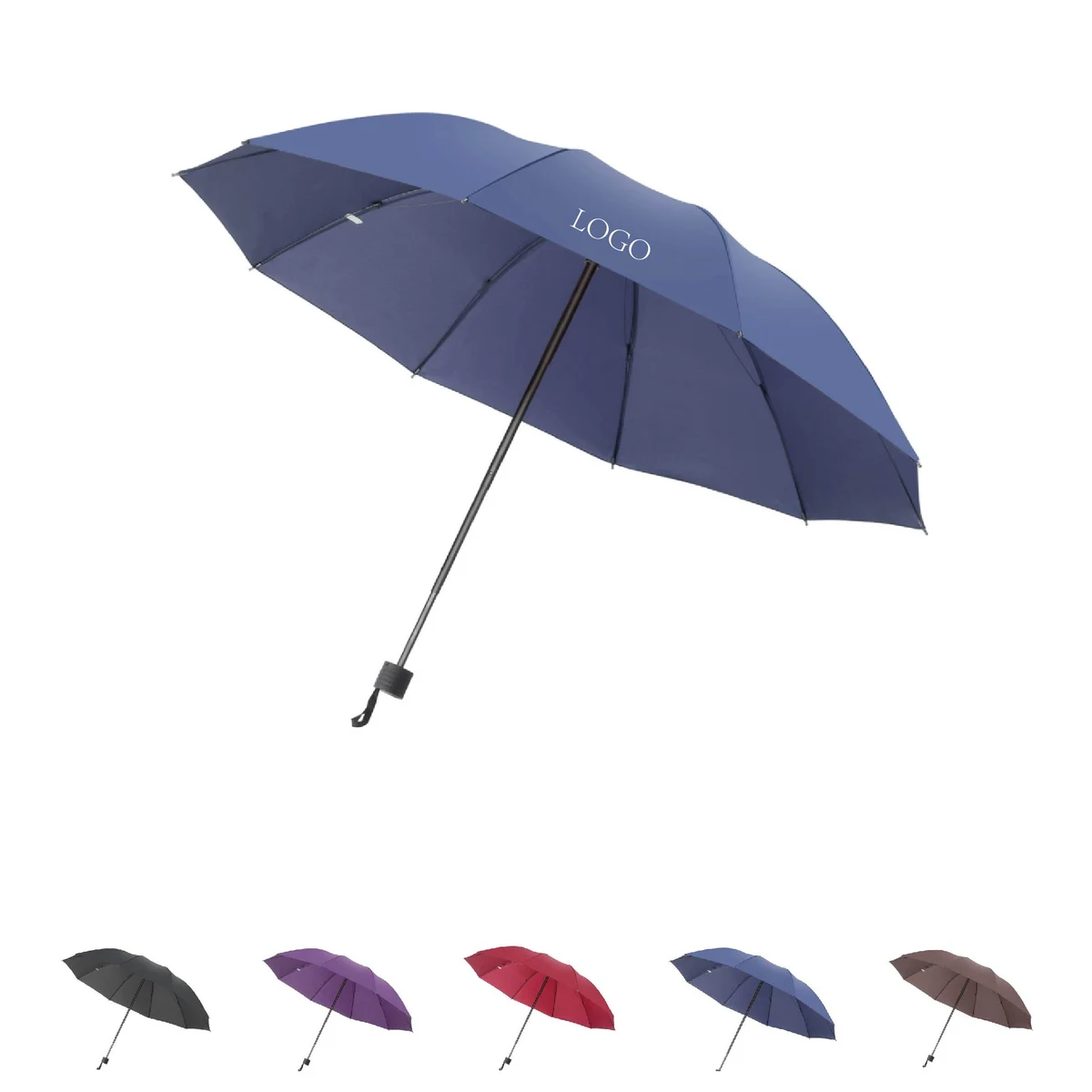 Sun-Rain Dual-Use Manual Folding Umbrella 1