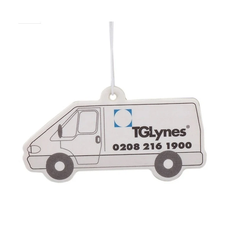 Custom Delivery Van Paper Air Freshener 1