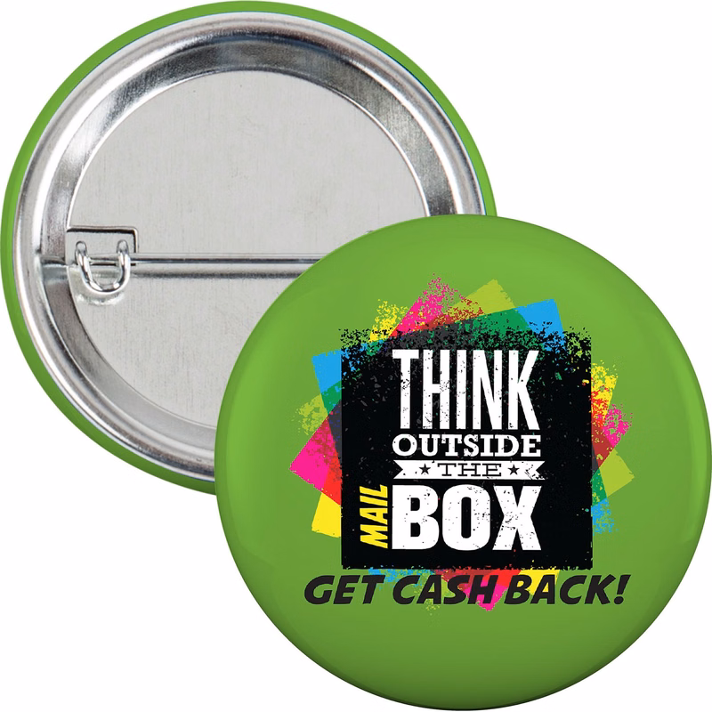 2-1/4" Round Safety Pin Button