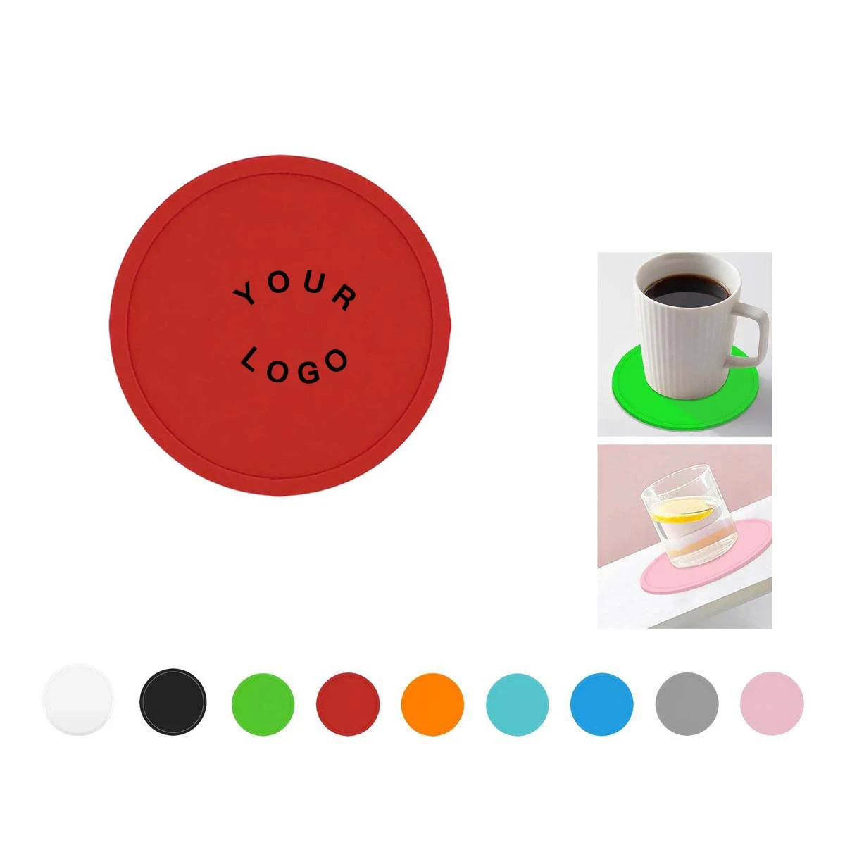 Flexible Silicone Coasters for Tables and Bars 1