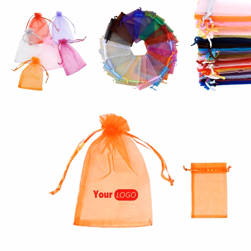 Custom Logo Organza Drawstring Bag