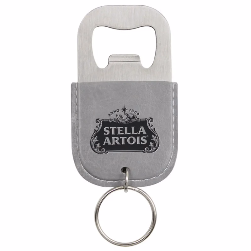 Leather Bottle Opener Keychain
