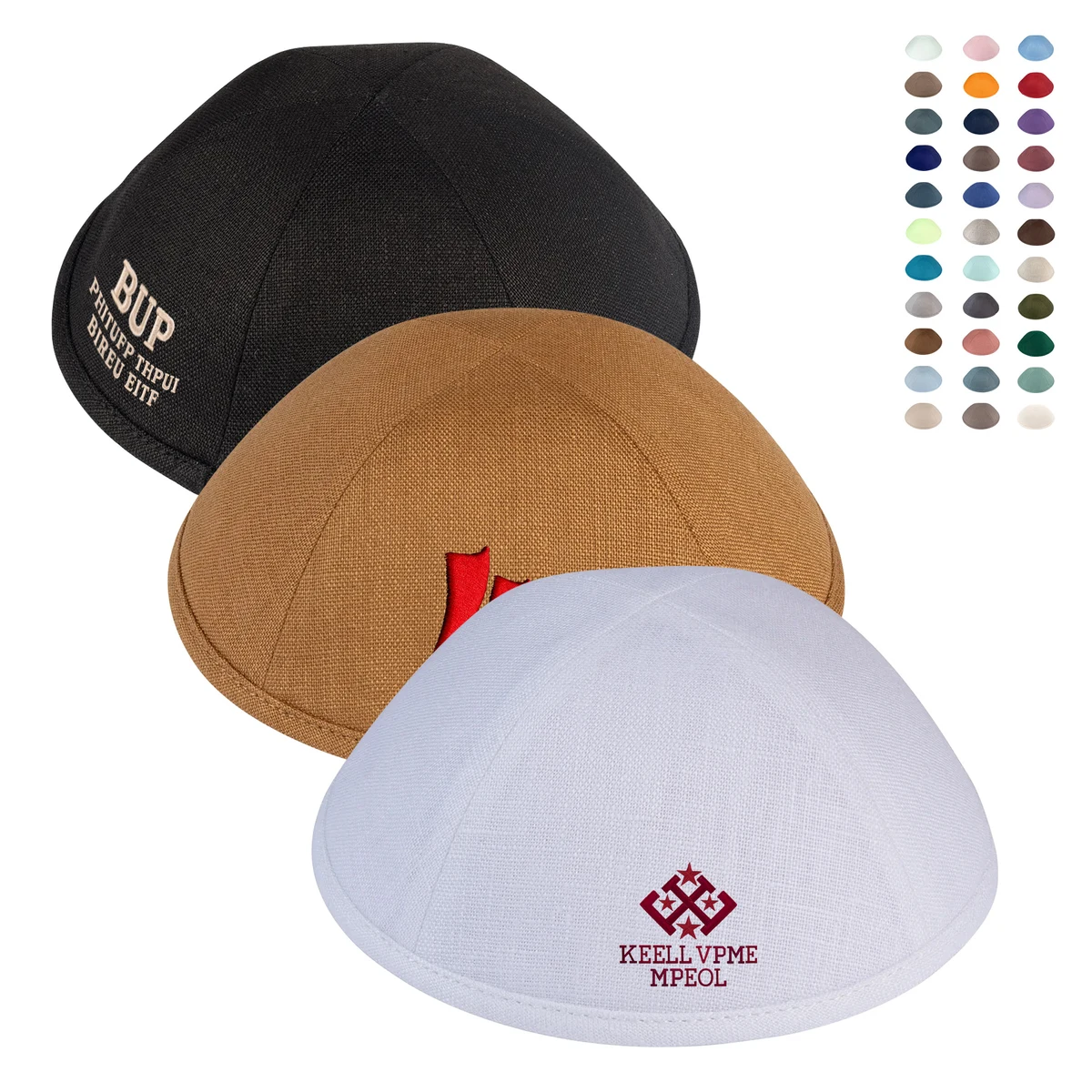 Custom Embroidery Skullcap 1