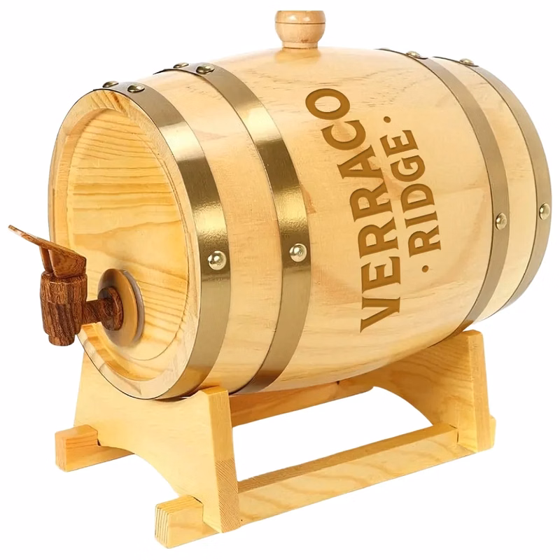 1.5L Oak Barrel Dispenser
