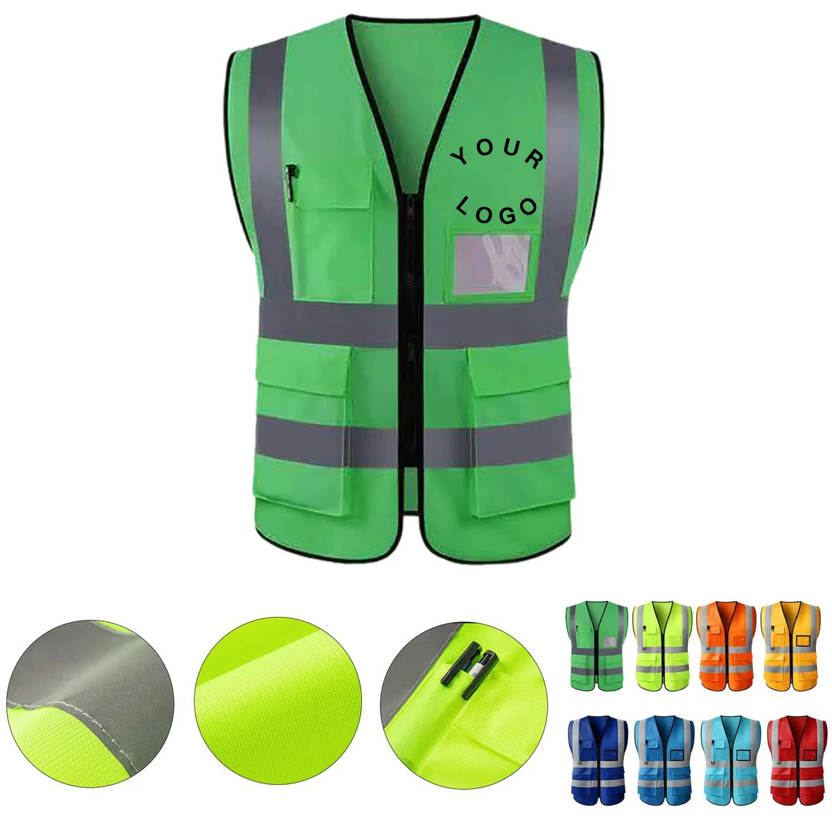 Lightweight Reflective Vest For Roadside Workers 1