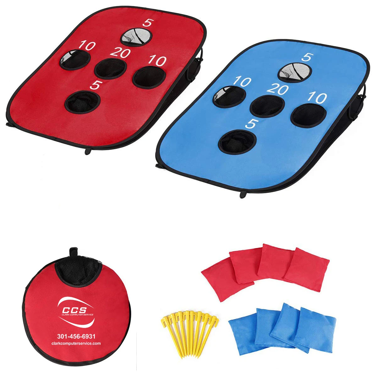 Portable 5 Corn Holes Bag 1