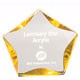 6 Inch Clear/Gold Luminary Star Acrylic Trophy