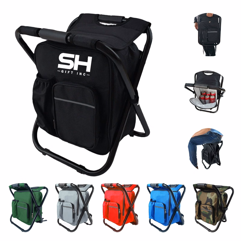 Outdoor Multifunctional Folding Stool with Insulation Bag