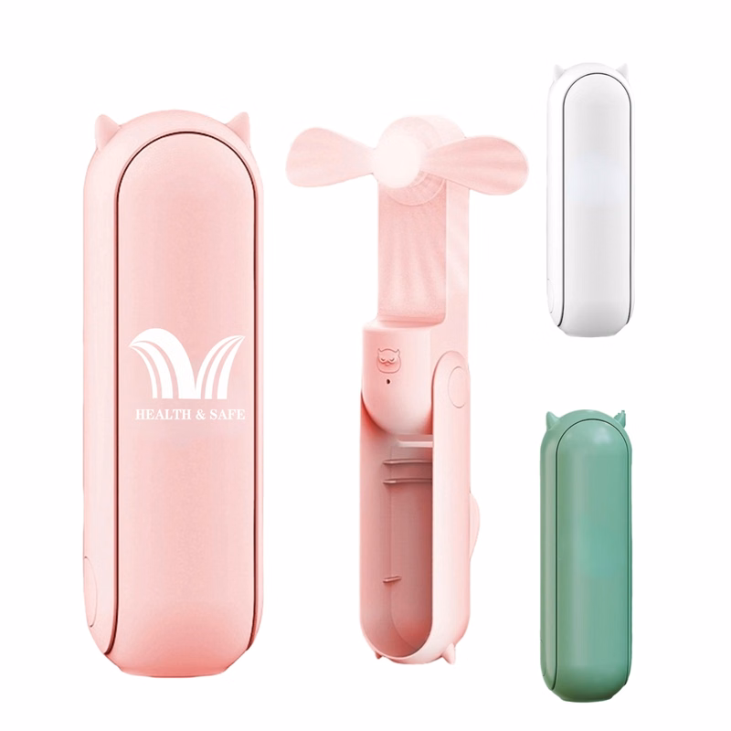 Portable Folding USB Handheld Fan w/ Power Bank