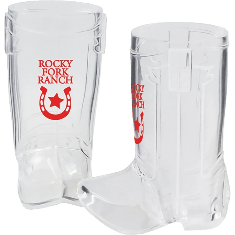 1.5oz Plastic Cowboy Boot Style Shooter Shot Glass 1