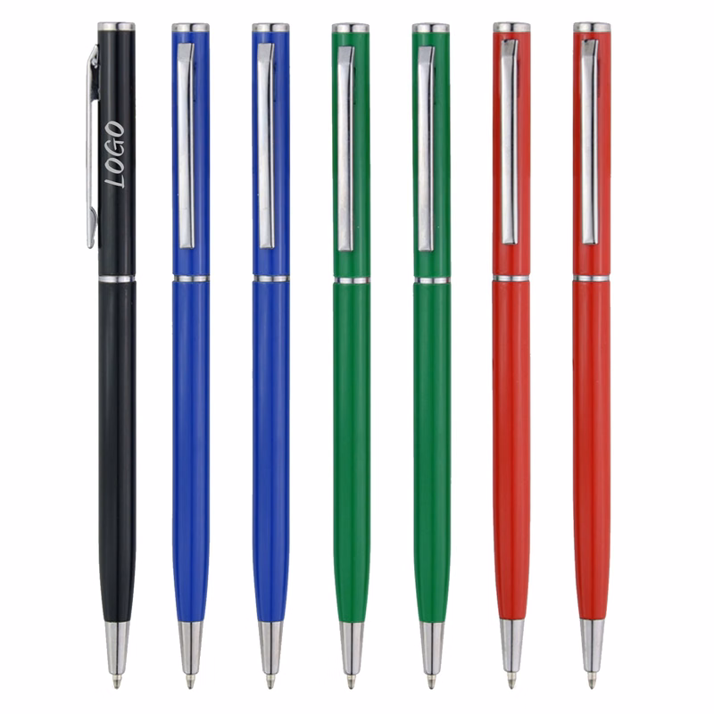 Metal Slim Twist Ballpoint Pen